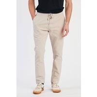 Linen Blend Cuffed Trousers