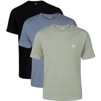 3 Pack Cotton Crew Neck Short Sleeve FCUK T-Shirts