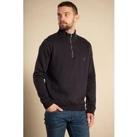 Cotton Blend Half-Zip Jumper