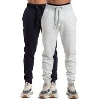 French Connection Men's 2 Pack Cotton Blend Joggers in Navy | Size: Large
