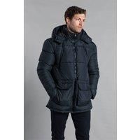 Hooded Padded Parka Longline Jacket
