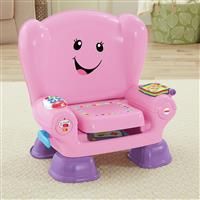 Fisher-Price CFD39 Smart Stages Pink Chair, Activity Chair Toy for 1 Year Old with Sounds, Music and Phrases