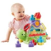 Fisher-Price CMY20 Little Stackers Sort 'n Spill Turtle Baby Sensory Toy