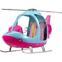 Barbie FWY29 Helicopter, Pink and Blue, with Spinning Rotor, Multicolored