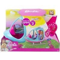 Barbie FWY29 Helicopter, Pink and Blue, with Spinning Rotor, Multicolored