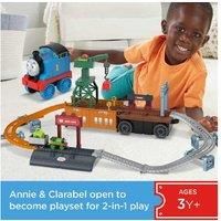 Thomas & Friends Fisher-Price 2-in-1 Transforming Thomas Playset, push-along train and track set with storage and working crane for kids ages 3 & up