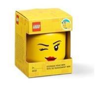 LEGO MINI  STORAGE HEAD BOY BRAND NEW IN BOX SIZE 10.2 X 10.2 X 11.5CM 360ML