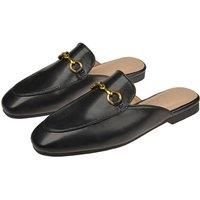 Gucci-Inspired Leather Princetown Flat Mules - 6 Sizes & 3 Colours