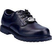 Skechers Cottonwood Black Mens Occupational Footwear Leather