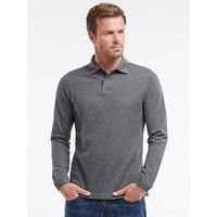 Barbour Mens Long Sleeve Sports Polo Slate Marl Small