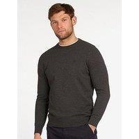 Barbour Pima Cotton Crew Jumper - Dark Grey