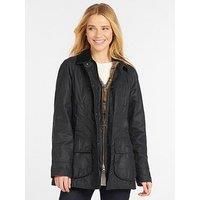 Barbour Womens Beadnell Wax Jacket Navy 14