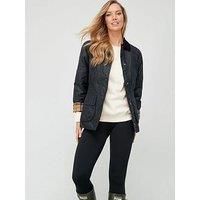 Barbour Womens Beadnell Wax Jacket Black 8
