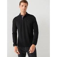 Barbour Essential Sports Long Sleeve Polo Shirt - Black