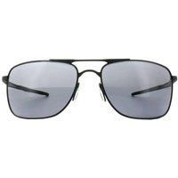Oakley Men's Rectangle Matte Black Grey Sunglasses