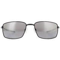 Oakley Man OO4075 Square Wire  Frame color: Matte Black, Lens color: Grey, Size 6017/123