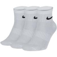 3 Pairs NIKE Logo Sports Ankle & No Show Socks Unisex-Black White Grey Size S-XL