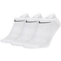 NIKE Men/'s Everyday Lightweight No show Socks 3 Pairs , White/Black, XL UK