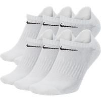 Nike Men's Women Socks 6 Pair No-Show Cushioned Everyday Cotton Gym Socks