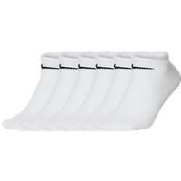 Nike Men Everyday Lightweight No-Show Socks (6 Pair) - White/Black, M