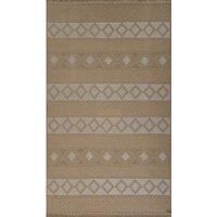 PARITA Cottage Tan/Cream Machine Washable Jute Area Rug 79 x 152 cm