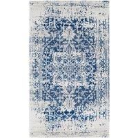 Livabliss Syracusa Vintage Rug - Area Rugs Living Room 160x220 cm, Dining Floor, Kitchen, Traditional Multicoloured Boho Style, Easy Care Pile, Bohemian Large Rug, Blue and Beige