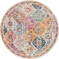 Livabliss Sicily Vintage Rug - Area Rugs Living Room 160 cm, Dining Floor, Kitchen, Traditional Multicoloured Boho Style, Easy Care Pile, Bohemian Large Rug, Mustard, Orange, Burgundy