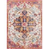 LOU Square Vintage Traditional Oriental Boho Area Rug