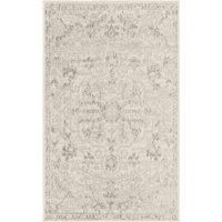 Livabliss Asmara Vintage Rug - Hallway Runner Rugs Living Room 60x90 cm - Scandi Neutral Rug, Traditional Patterned Boho Style, Natural Easy Care Pile - Hallway Runners, Light Grey