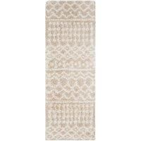 Livabliss Dubai Shaggy Rug - Modern Berber Rugs Living Room, Large 160x220 cm, Soft Shaggy Rugs for Bedroom - Neutral Boho Fluffy Rug, Easy Care Plush Thick Pile - Cream and Light Beige
