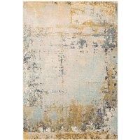 Livabliss Lublin Abstract Rug - Area Rugs Living Room 160x220 cm, Dining Room, Lounge, Kitchen, Bedroom - Modern Marble Large Rug, Soft Luxurious Easy Care Medium Pile, Beige, Yellow, Grey