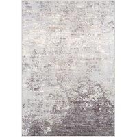 FIONA ROBERT Abstract Modern Marble Silver Grey Area Rug 160 x 220 cm 160 x 220 cm