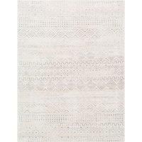 Livabliss Limeux Geometric Rug - Scandi Area Rugs Living Room 160x215 cm, Dining, Kitchen - Neutral, Abstract Patterned Rugs, Boho Style, Easy Care Pile - Large Rug, Grey and White