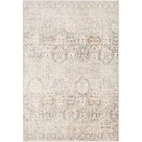 Livabliss Oran Vintage Rug - Area Rugs for Living Room 200x275 cm, Bedroom - Scandi Neutral Rugs, Traditional Patterned Boho Style, Natural Easy Care Pile - Large Rug, Grey, Beige, Mustard