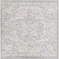 Livabliss Kubu Vintage Rug - Runner Rugs Living Room 80x220 cm, Hallway, Dining Room Area - Scandi Neutral Rug, Traditional Patterned Boho Rug Style, Natural Easy Care Pile - Silver, Grey & Ivory Rug