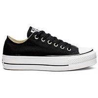 Converse Women's Chuck Taylor All Star Lift Low-Top Sneakers, Black (Black/Garnet/White 001), 3 UK (35 EU)