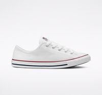Converse Chuck Taylor All Star Dainty Womens White/Red Ox Trainers-UK 8 / EU 42.5