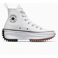Converse Run Star Hike Platform Trainers White Black Gum - 6 UK