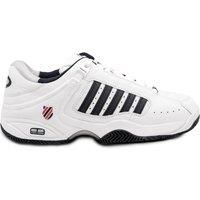 K Swiss Defier RS Mens Classic White Dark Blue Tennis Trainers Shoes Size 8-14