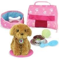 Sophia/'s Baby Doll Puppy Dog with Carrier Includes 8 Interactive Accessories for 16-18" Baby Dolls, No Doll Included, Suitable with Our Generation Dolls, Baby Annabell Dolls