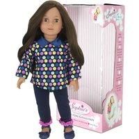 Sophia/'s 18 Inch Doll Catherine with Polka Dot Outfit and Doll Shoes, Modern Girl Collection, 18/'/' All Vinyl Doll with Brunette Hair