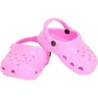 Sophia/'s Rubber Garden Clog Sandal with Heart Cut Outs and Heel Strap Shoes Accessory for 18" Dolls, Light Pink, Doll Not Included