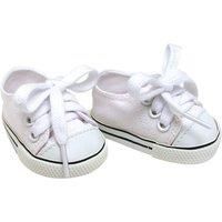 Sophia/'s 18" Baby Doll Shoes with Laces, White Doll Canvas Trainers, Pumps for Dolls up to 46cm, Baby Doll Accessories, Doll Not Included