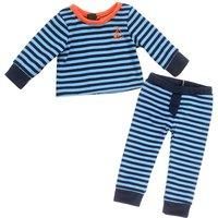 Teamson Kids Sophia’s 2 Piece Baby Dolls Clothes Set, 18 Inch Baby Boy Blue Striped Pyjama Outfit, Dolls Clothing, Doll Not Included
