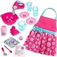 Sophia/'s 18" Baby Doll Baking Accessories and Apron Set, Pretend Play, Baby Doll Accessories, 18 Piece Accessories, Doll Not Included