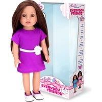Sophia/'s 18 Inch Baby Doll Miley with Purple Dress and Doll Shoes, 18/'/' All Vinyl Doll with Brunette Hair