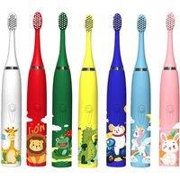 Kids' Smart Electric Toothbrush With 8 Replacement Heads - 7 Colours