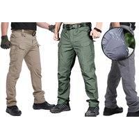 Men'S Multi-Pocket Cargo Trousers - 4 Colours - Black