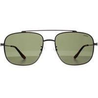 BMW Men's Shiny Gunmetal/Havana Navigator Sunglasses - BW0005-08N
