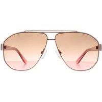 Guess Gf6145 6128f Sunglasses, Bright Rose Dorado, One Size